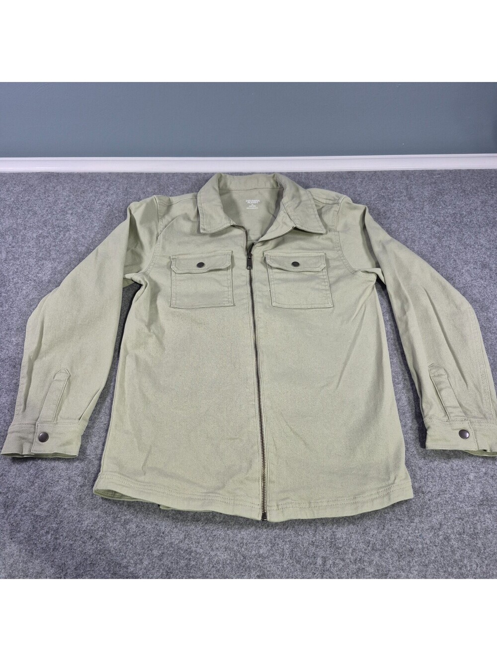 COLORFULPLANET Light Khaki Jean Jacket Size XL Classic Rugged Durable